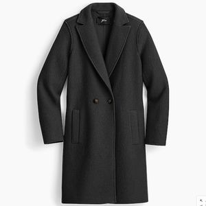 Daphne Topcoat in Italian Boiled Wool- BLACK 4